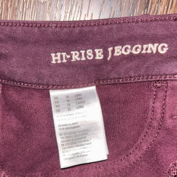 American Eagle Outfitters High Rise Jeggings 18 LONG - Picture 3 of 9